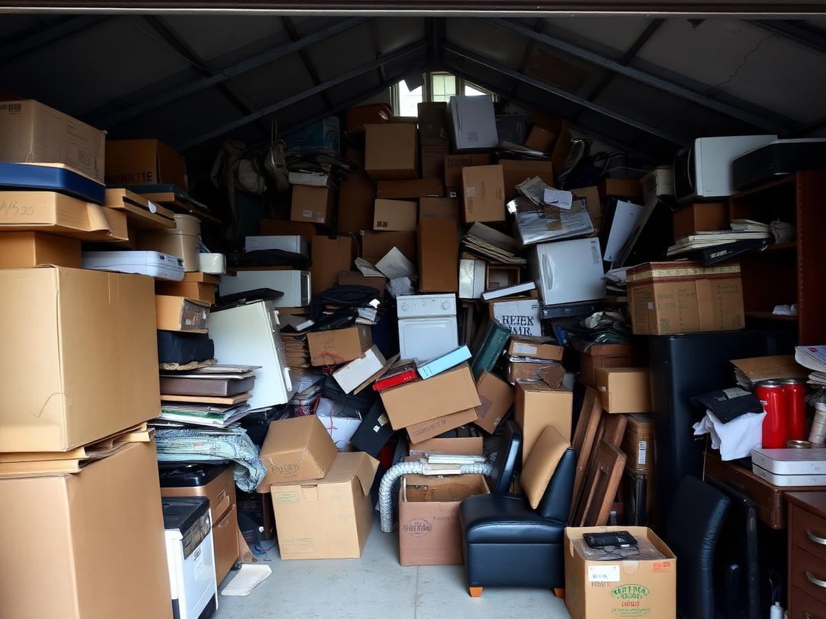 Garage Cleanout before Paro Junks junk removal in Denver