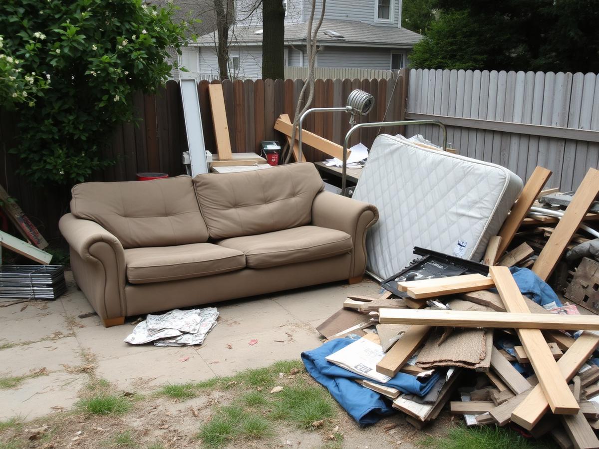Backyard Junk Haul before Paro Junks junk removal in Denver